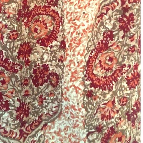 MADEWELL Silk Paisley Off Shoulder Crop Top size Medium - Picture 6 of 7